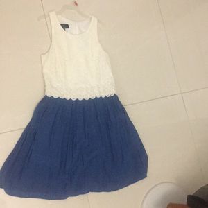 White and Blue Dress
